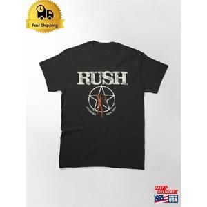 Rush Rock Band American Tour 1977 Classic T-Shirt  Unisex